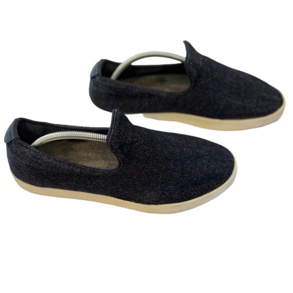 Allbirds wool slip on loafers sneakers in navy blue men’s size 12 white soles